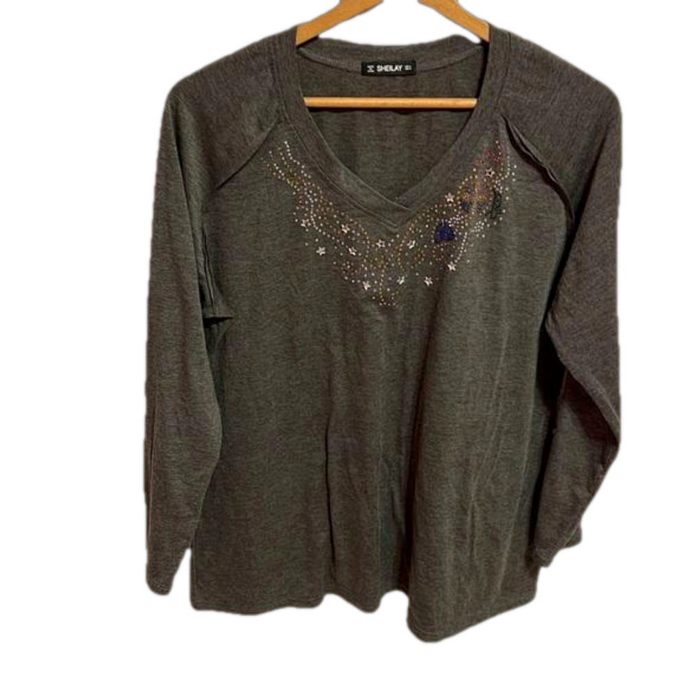 SHEILAY womens top size XL GUC